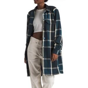 NWT North Face Women’s Valley Twill Utility Coat in Midnight Petrol Size Large